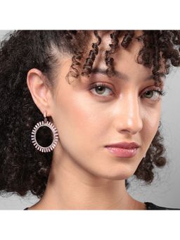 Sohi - Women Circular Crystal Drop Earrings