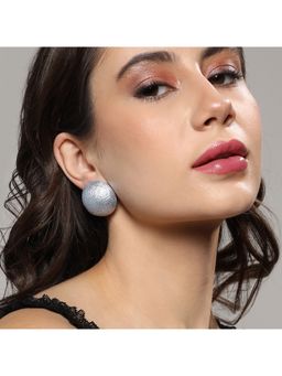 Sohi - Women Ribbed Stud Earrings