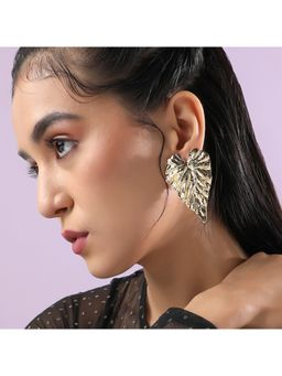 Sohi - Women Ethereal Leaf Stud Earrings