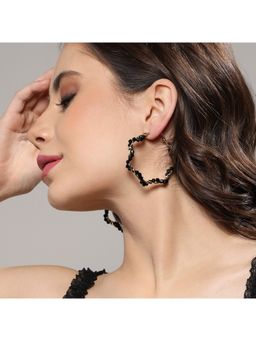 Sohi - Women Beaded Twist Hoop Earrings