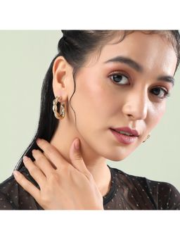 Sohi - Women Twisted Hoop Earrings