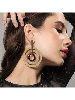 Sohi - Women Golden Garland Drop Earrings