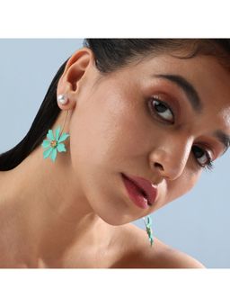 Sohi - Women Floral Symphony Drop Earrings