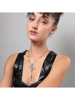 Sohi - Women Foliage Branch Negligee Necklace with Earrings