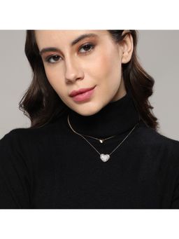 Sohi - Women Bling Heart Multi-Strand Necklace