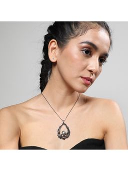 Sohi - Women Silver Symphony Pendant Necklace