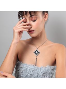 Sohi - Women Crystal Tassel Pendant Necklace