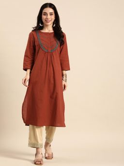 Rama's - Women Ethnic Motifs Embroidered Thread Work Kurta