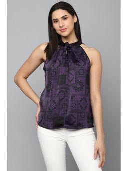 Allen Solly - Women Purple Print Casual Top