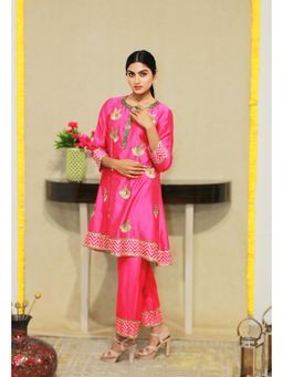 Kanika Verma - Iraza Embroidered A Line Kurta and Pant (Set of 2)