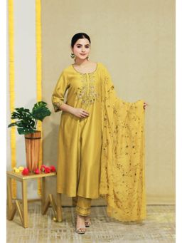 Kanika Verma - Shama Aline Kurta with Pant and Dupatta (Set of 3)