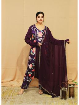 Kanika Verma - Upvan Princess Style Kurta with Pant and Dupatta (Set of 3)