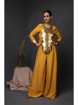 Kanika Verma - Mustard Alkhayma Jumpsuit