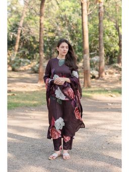 ETAR - Zwain Kurta with Pant and Dupatta (Set of 3)