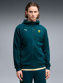 Puma - Teal Scuderia Ferrari Pm1 Hooded Sweat Jacket