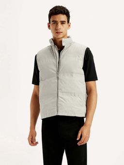 Levi's - Grey High Neck Puffer Jacket