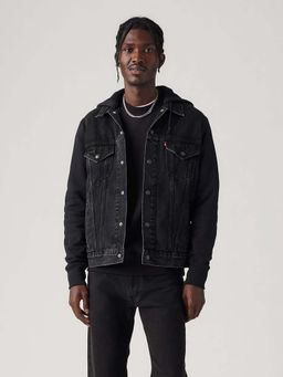 Levi's - Black Hooded Denim Jacket