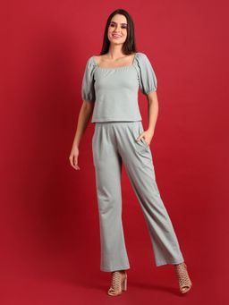 PINACOLADA - Women Solid Stylish Casual Co-Ord (Set of 2)