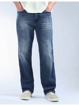 Flying Machine - Blue Cotton Straight Fit Jeans