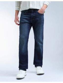 Flying Machine - Blue Cotton Straight Fit Jeans