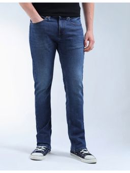 Flying Machine - Blue Cotton Straight Fit Jeans
