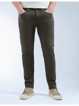 Flying Machine - Green Cotton Slim Fit Jeans