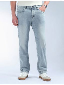 Flying Machine - Blue Cotton Straight Fit Jeans