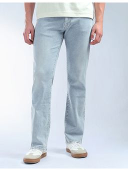 Flying Machine - Blue Cotton Straight Fit Jeans