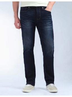 Flying Machine - Blue Cotton Straight Fit Jeans