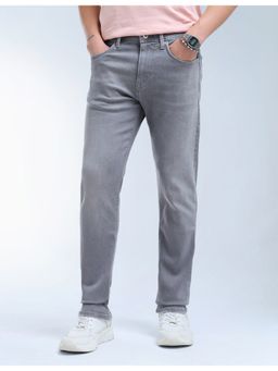 Flying Machine - Grey Cotton Slim Fit Jeans