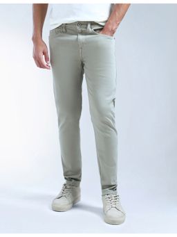Flying Machine - Green Cotton Slim Fit Jeans