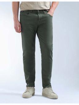 Flying Machine - Green Cotton Slim Fit Jeans