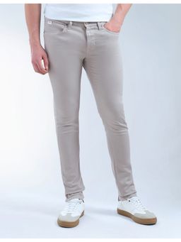 Flying Machine - Beige Cotton Slim Fit Jeans