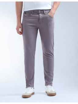 Flying Machine - Purple Cotton Slim Fit Jeans