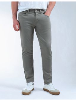 Flying Machine - Green Cotton Slim Fit Jeans