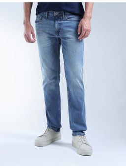 Flying Machine - Blue Cotton Slim Fit Jeans