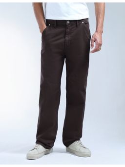 Flying Machine - Brown Cotton Slim Fit Jeans