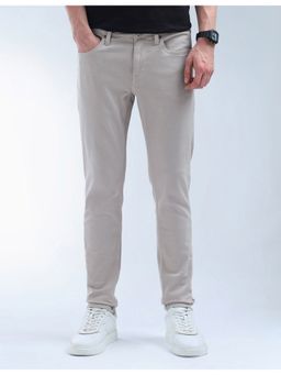Flying Machine - Beige Cotton Slim Fit Jeans