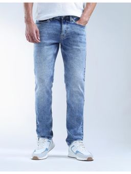 Flying Machine - Blue Cotton Slim Fit Jeans