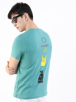 HIGHLANDER - Multi-Color Cotton Round Neck Slim T-Shirt