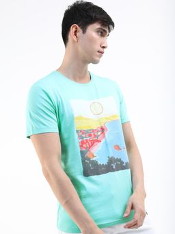 HIGHLANDER - Multi-Color Cotton Round Neck Slim T-Shirt
