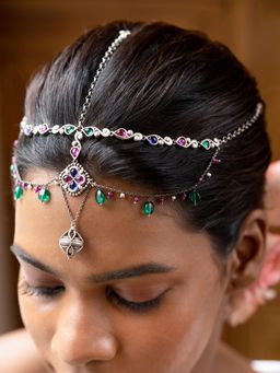 Shaya by CaratLane - Feeling Suhino Oxidised Matha Patti in 925 Silver