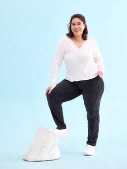 Go Colors - Black Corduroy Jegging