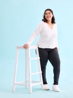 Go Colors - Women Solid Antra Melange Super Stretch Jeggings