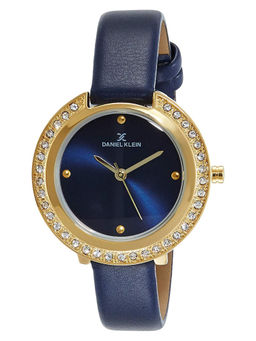 Daniel Klein - Navy Blue Premium Round Dial Analog Watch For Women - DK11426 - GP