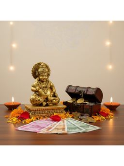 Ritualistic - Pure Brass Kuber Idol | Divine God|Car Dashboard|Height 2 In