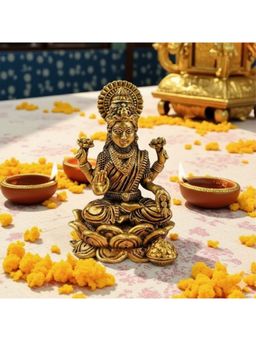 Ritualistic - Pure Brass Laxmi Idol – 2 inch Height | Divine God Idols|Car Dashboard