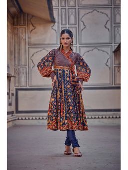 KALISTA - Blue Iras Angrakha with Churidar (Set of 2)