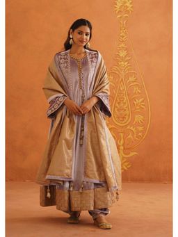 Inej - Zeba Lavender Anarkali with Salwar and Dupatta (Set of 3)