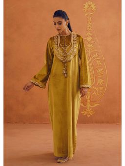 Inej - Zeba Mustard Long Dress